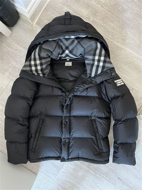 burberry grey puffer jacket|burberry puffer jacket sale.